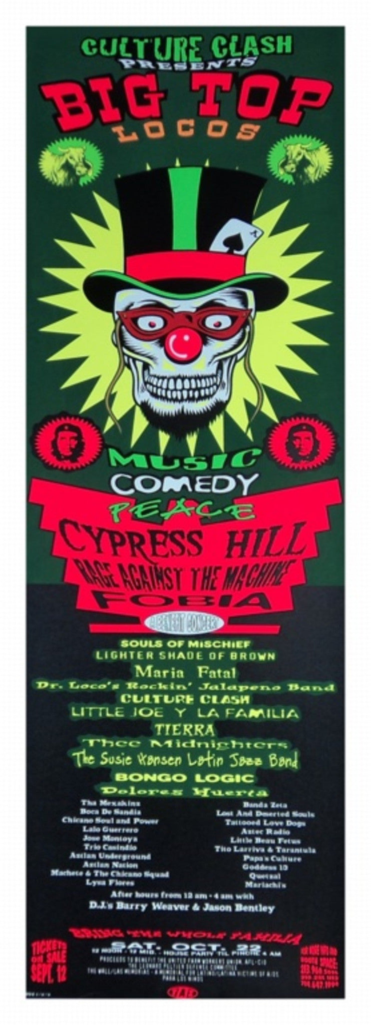 TAZ - 1994 - Big Top Locos Concert Poster – Nevermind Gallery