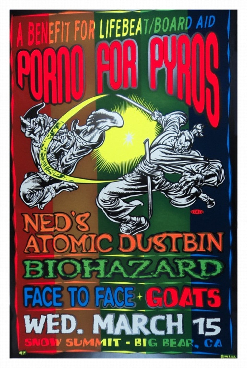 TAZ - 1994 - Porno For Pyros Concert Poster – Nevermind Gallery