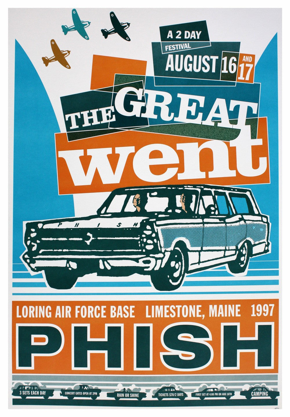 Modern Dog - 1997 (color) Great Gallery Phish Went Wagon The – Poster Concert - Nevermind