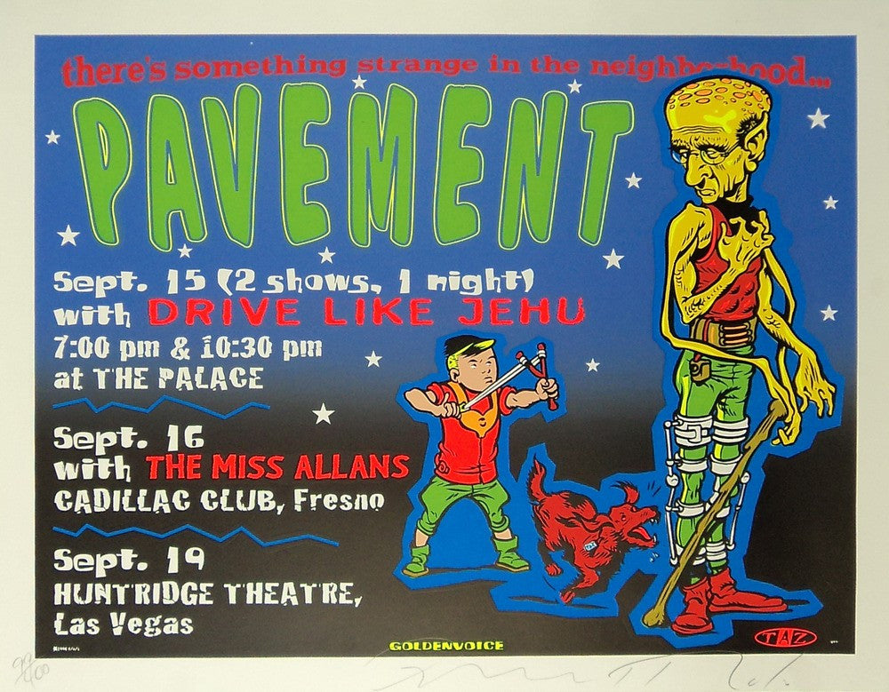 TAZ - 1994 - Pavement Concert Poster – Nevermind Gallery