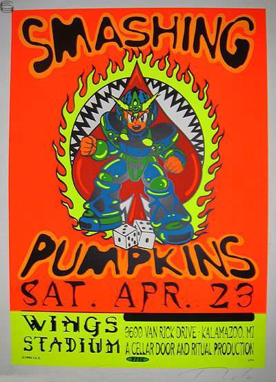 TAZ - 1994 - The Smashing Pumpkins Kalamazoo Poster