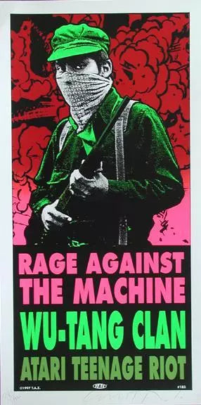 TAZ - 1997 - Rage Against The Machine/Wu Tang Clan Poster